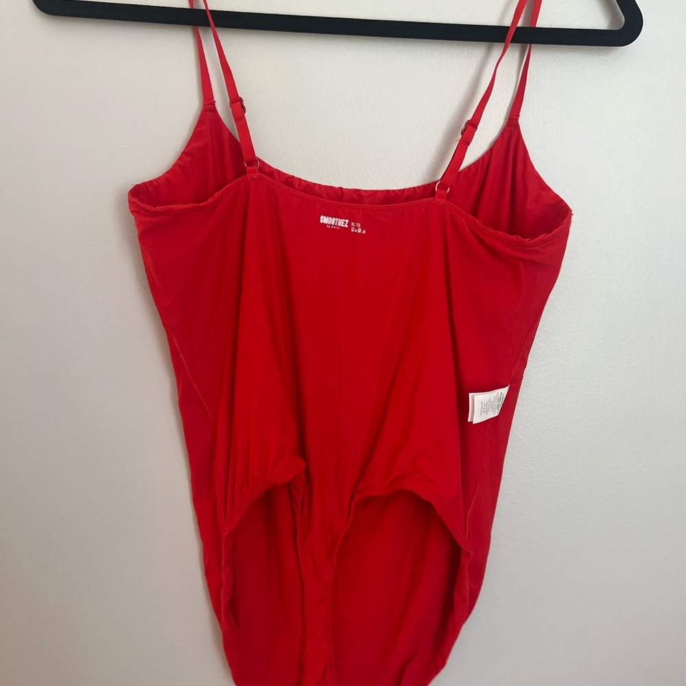 Aerie Bold Red Spaghetti Strap Bodysuit - Picture 3 of 3